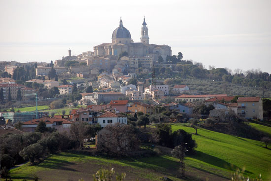 Vista del Santuario di Loreto